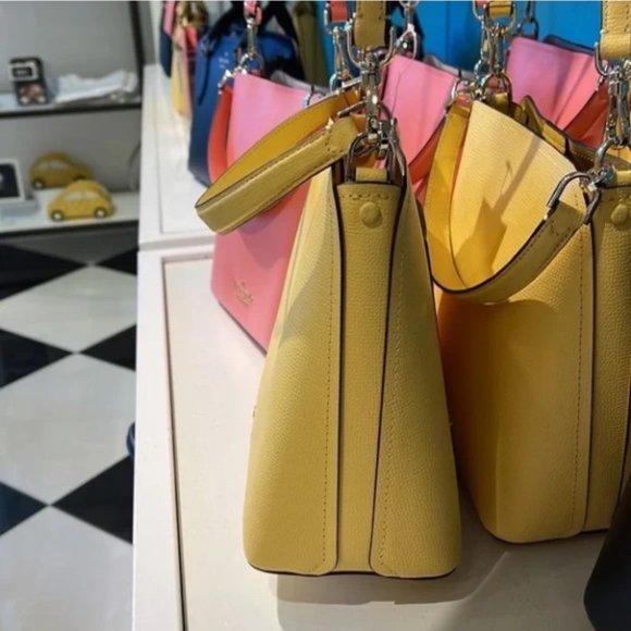 Kate Spade Darcy Small Bucket Bag Daybreak Yellow - Picture 7 of 16